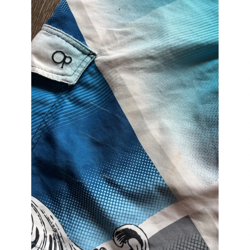Y2K OP Ocean Pacific Surf Board Short Swim Trunks Size 30